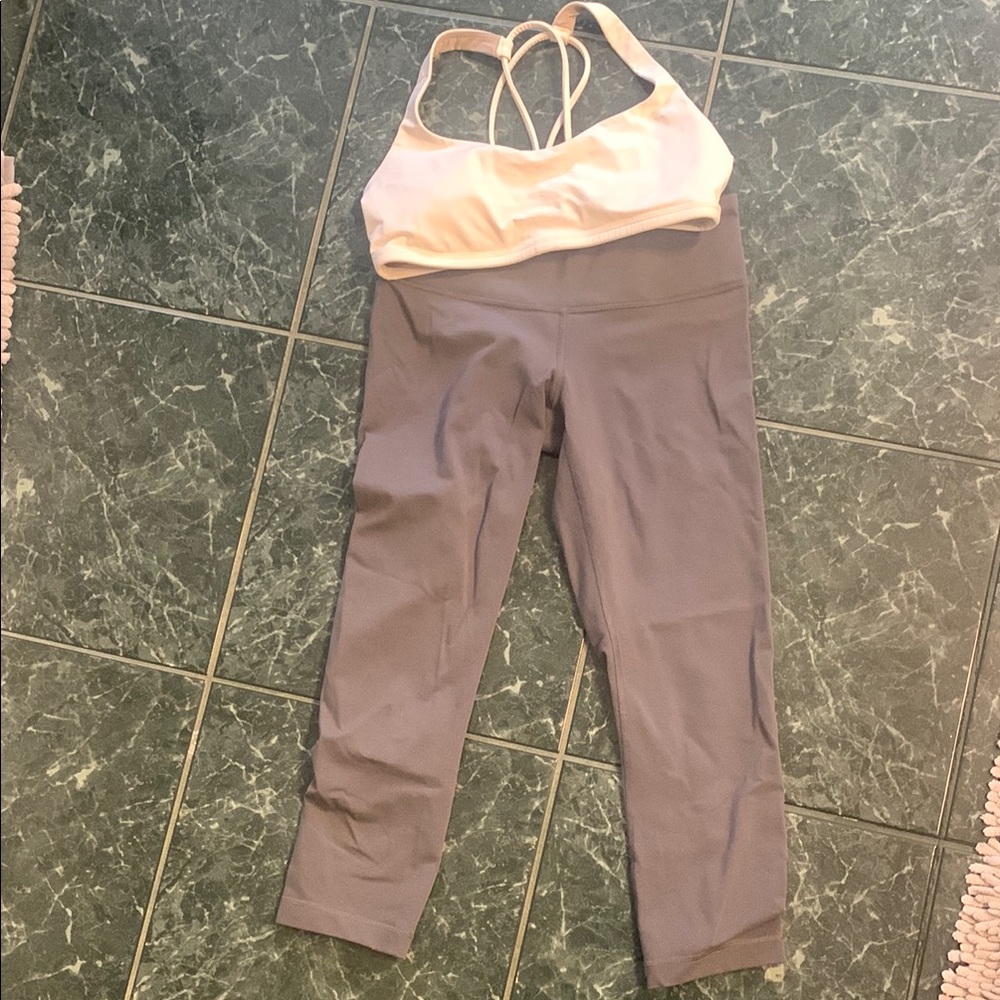 Bundle lululemon athletica bra and Lavender Leggings size 4